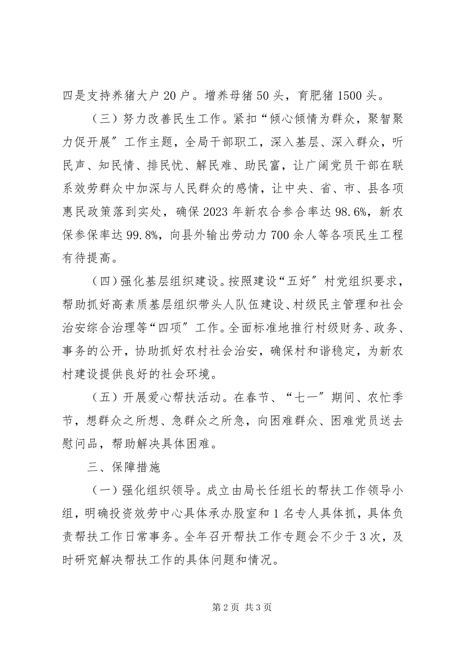 2023年招商局开展挂包帮活动工作计划.docx_第2页