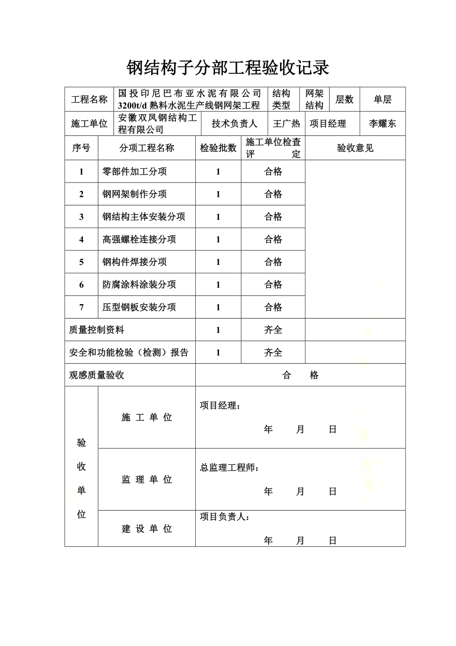 钢结构子分部工程验收记录.docx_第2页