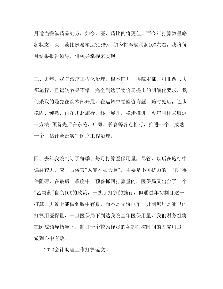 2023年会计助理工作计划.docx_第2页