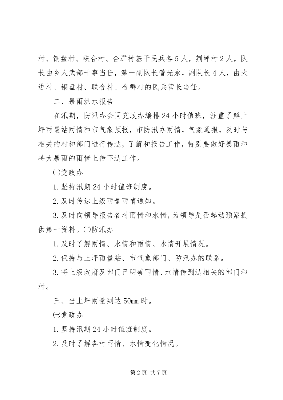 2023年乡镇汛期防洪工作预案.docx_第2页