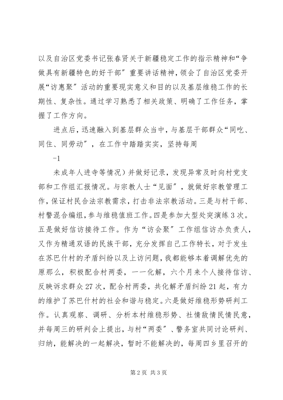 2023年访惠聚工作个人总结.docx_第2页