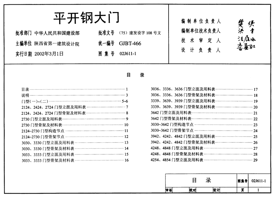 02J611-1 钢、钢木大门.pdf_第2页