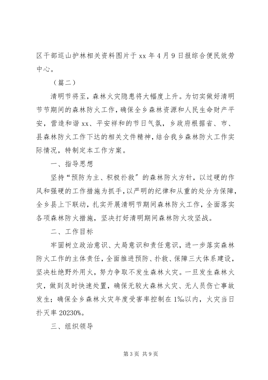 2023年清明祭祀森林防火安全方案4篇.docx_第3页