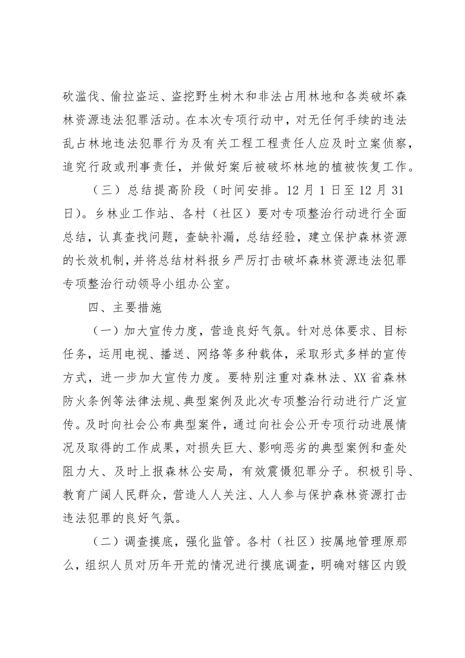 2023年打击破坏森林资源违法犯罪专项整治行动实施方案新编.docx_第3页