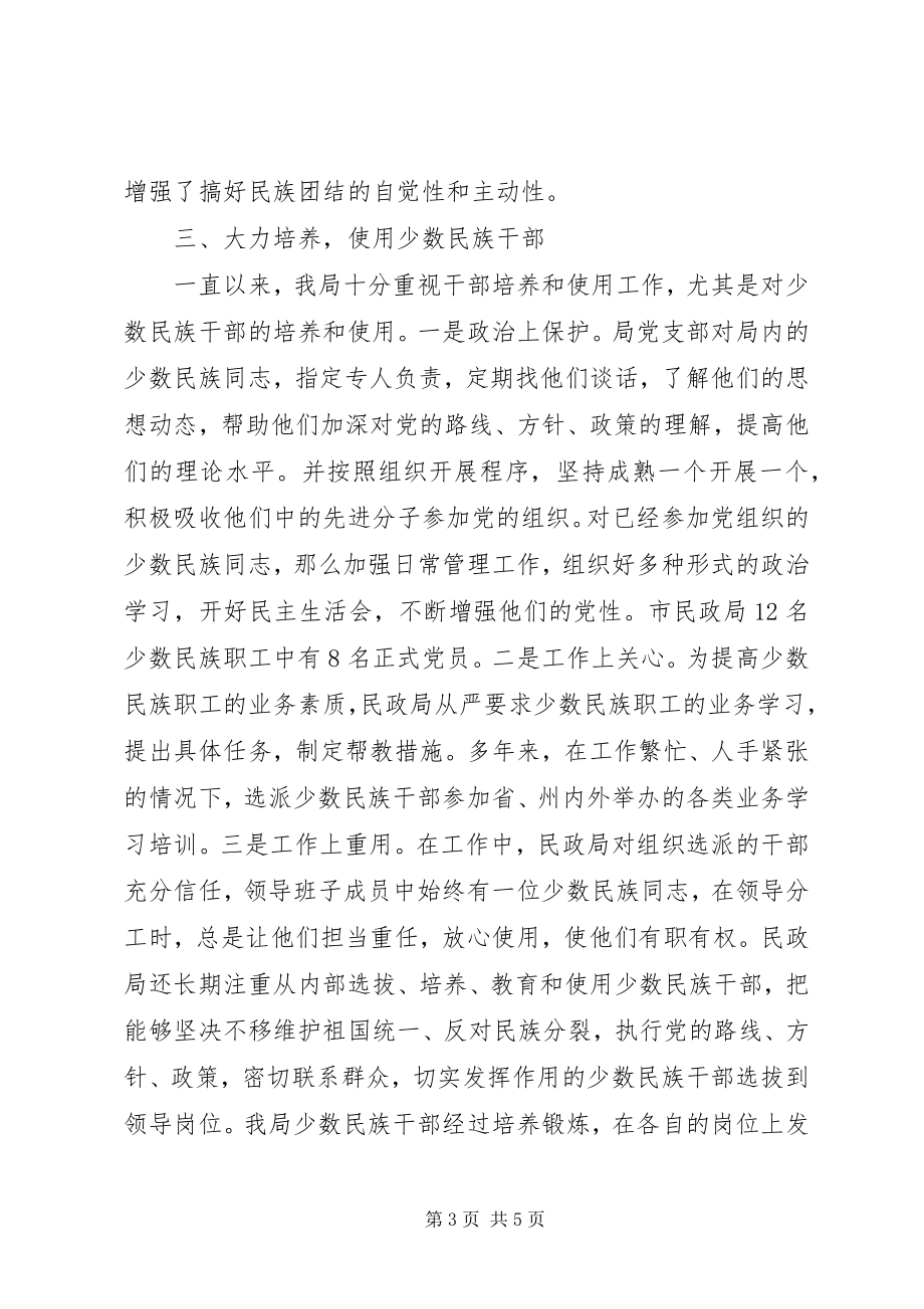 2023年市民政局民族团结先进事迹材料.docx_第3页