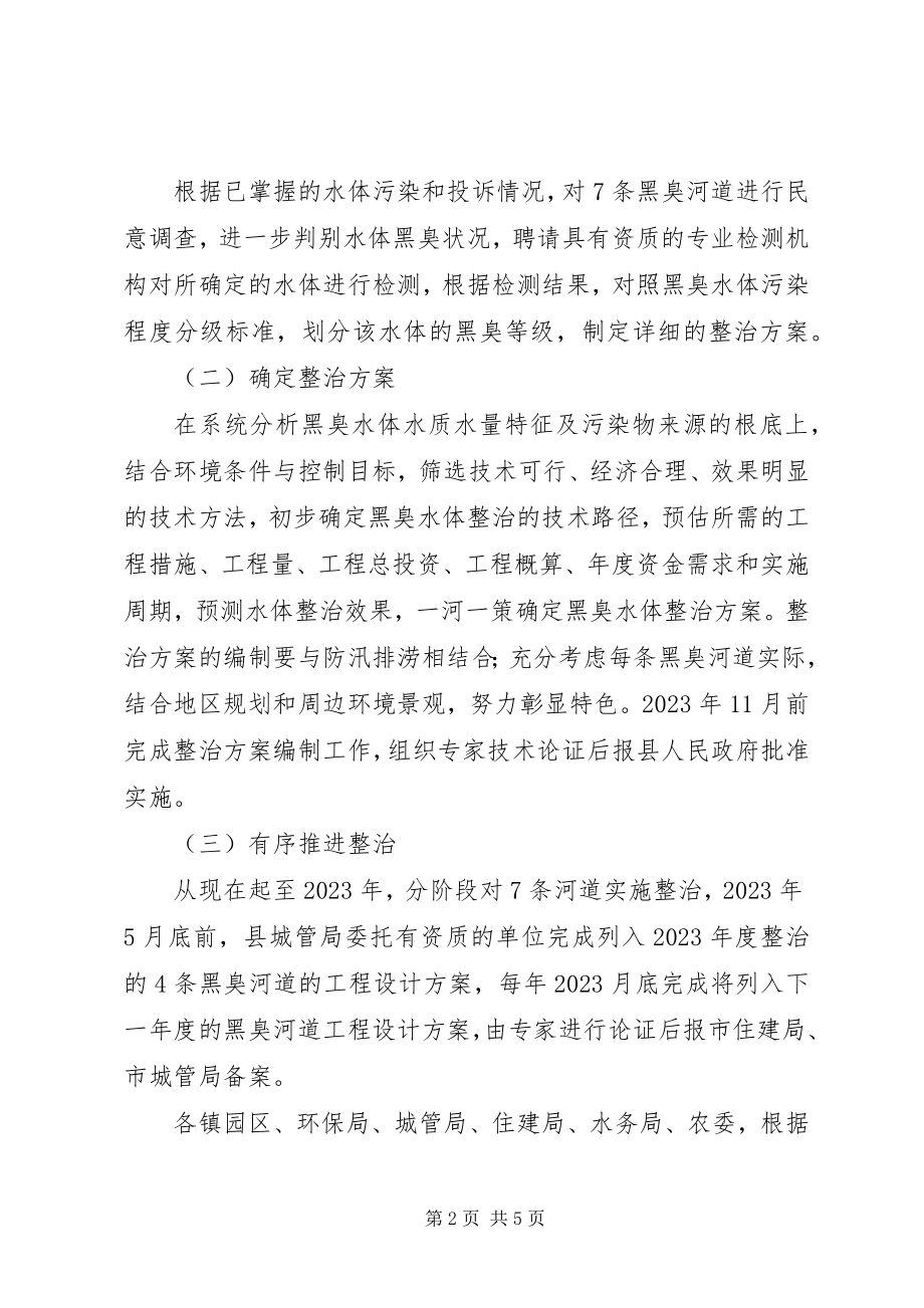 2023年XX县区黑臭水体治理实施方案精选.docx_第2页