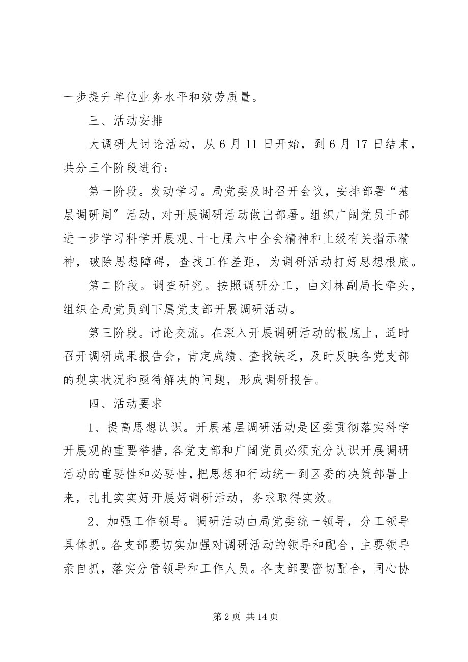 2023年粮食局基层调研周活动方案.docx_第2页