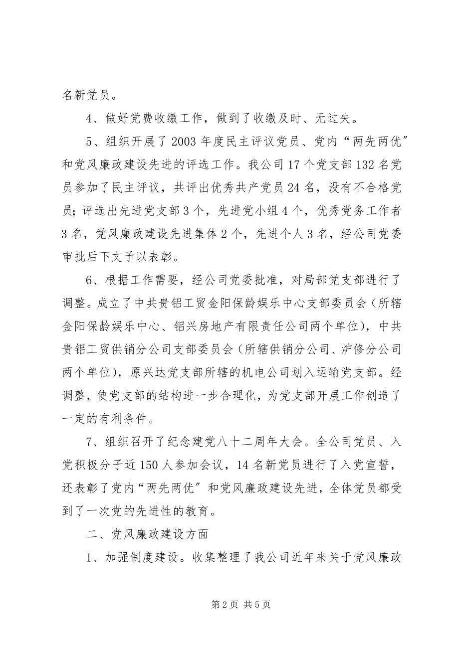 2023年X厂党办主任半年工作总结党办主任.docx_第2页