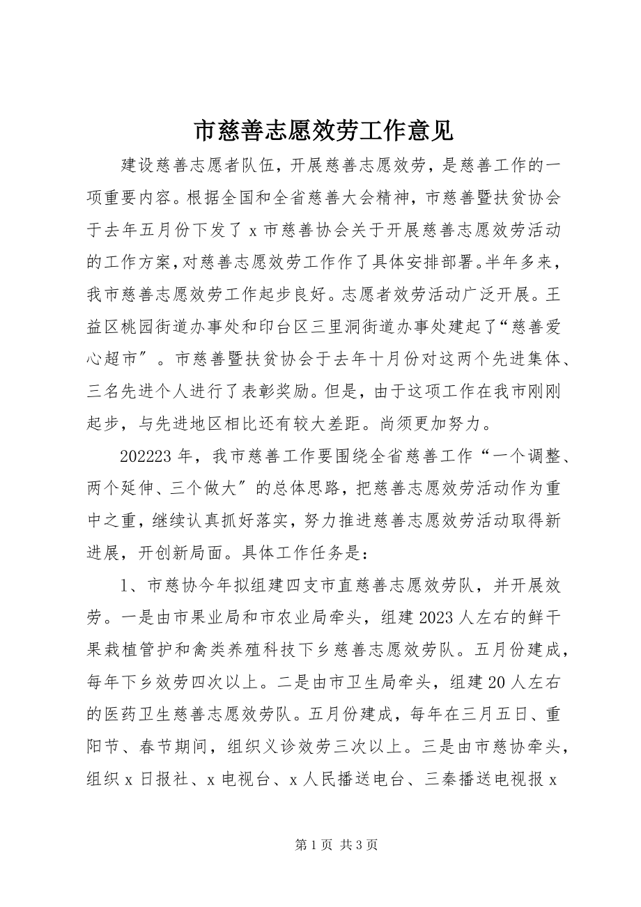 2023年市慈善志愿服务工作意见.docx_第1页