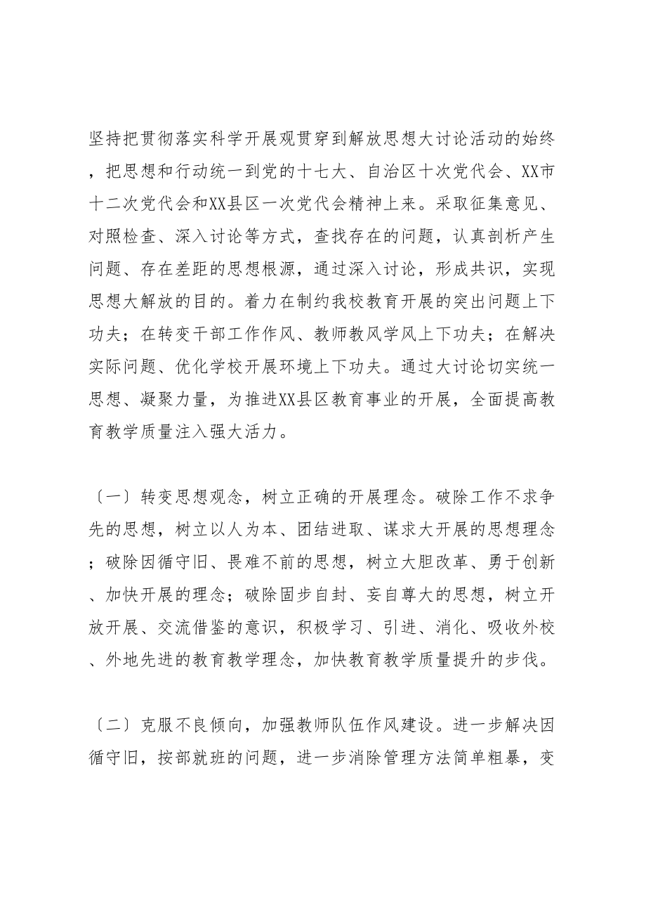 2023年开展进一步解放思想大讨论活动的实施意见.doc_第2页