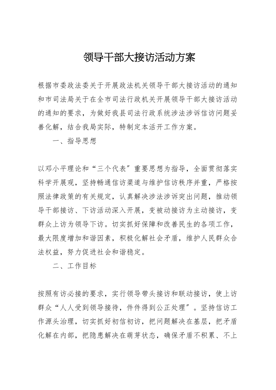 2023年领导干部大接访活动方案.doc_第1页