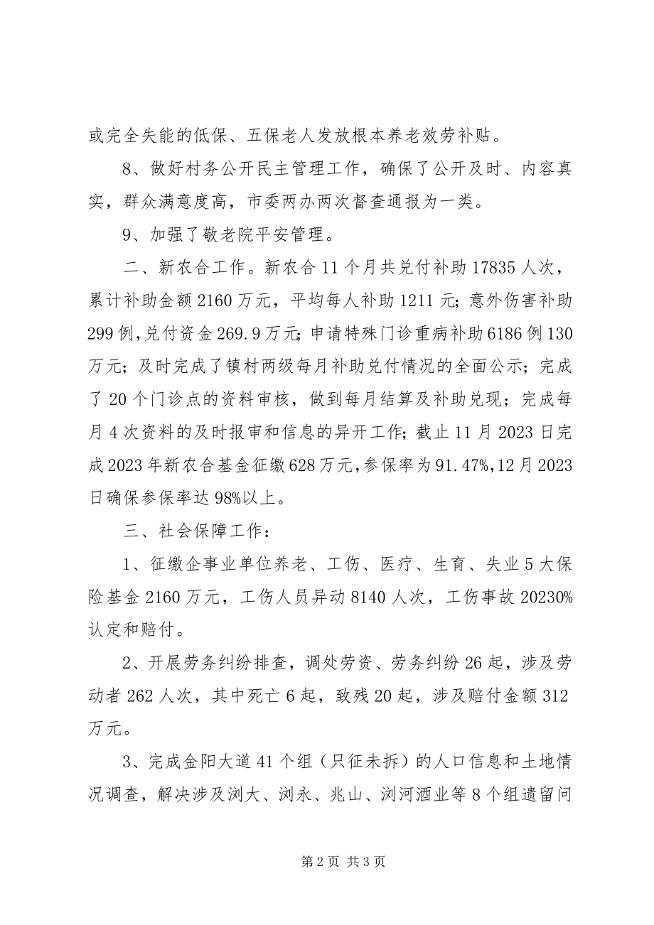 2023年乡镇社会事业办年度工作总结.docx_第2页