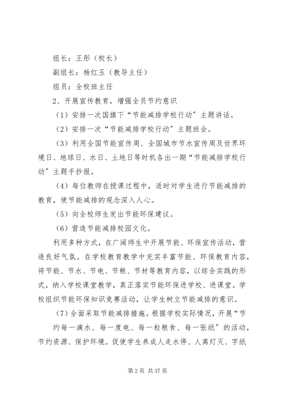 2023年下天乐小学节能减排工作实施方案.docx_第2页