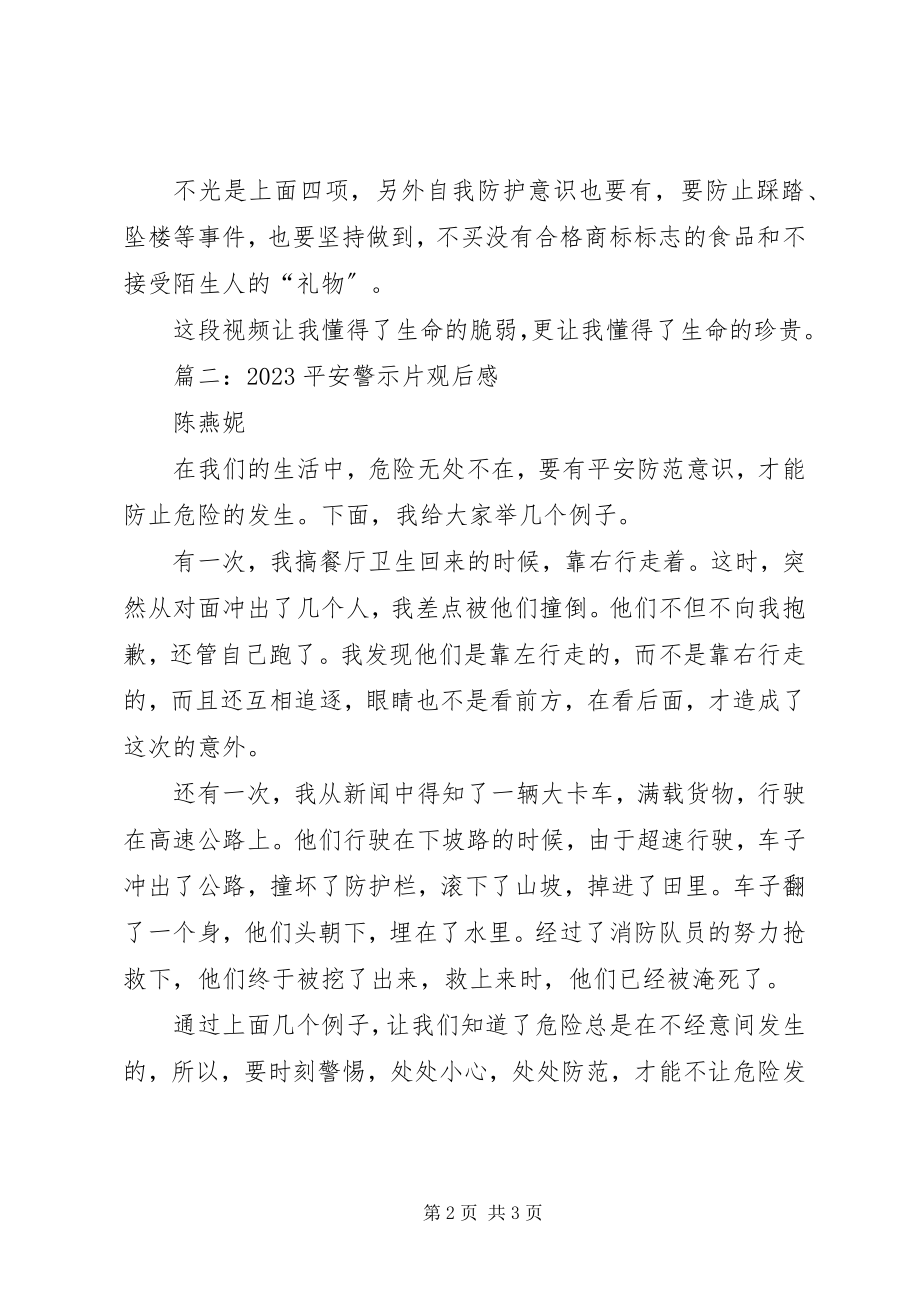 2023年安全教育警示片观后感新编.docx_第2页