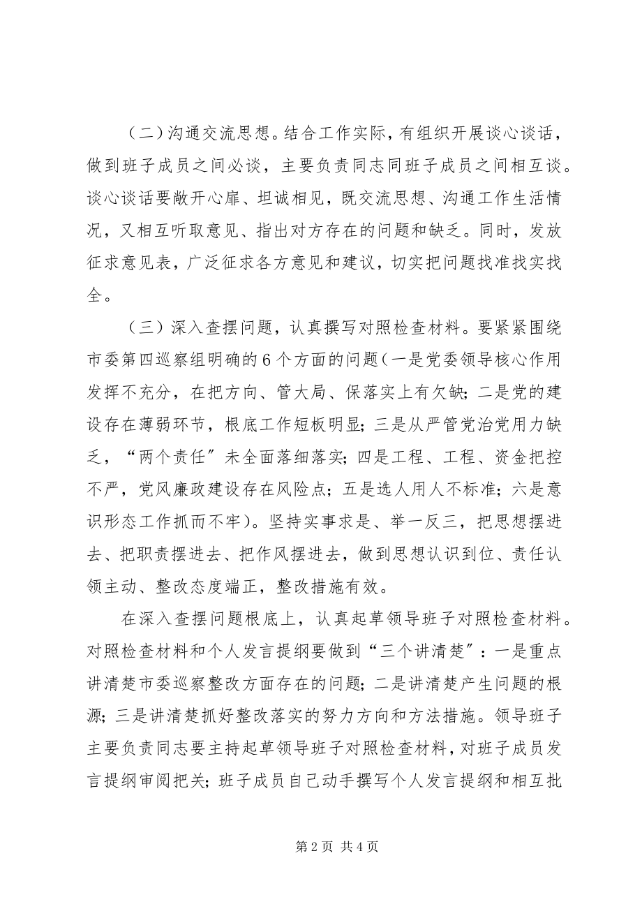 2023年乡镇巡察问题整改专题民主生活会方案.docx_第2页