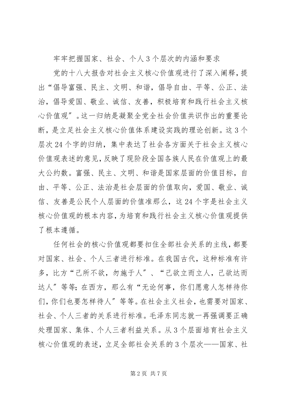 2023年社会主义价值观心得从凝聚共识到自觉行动的.docx_第2页