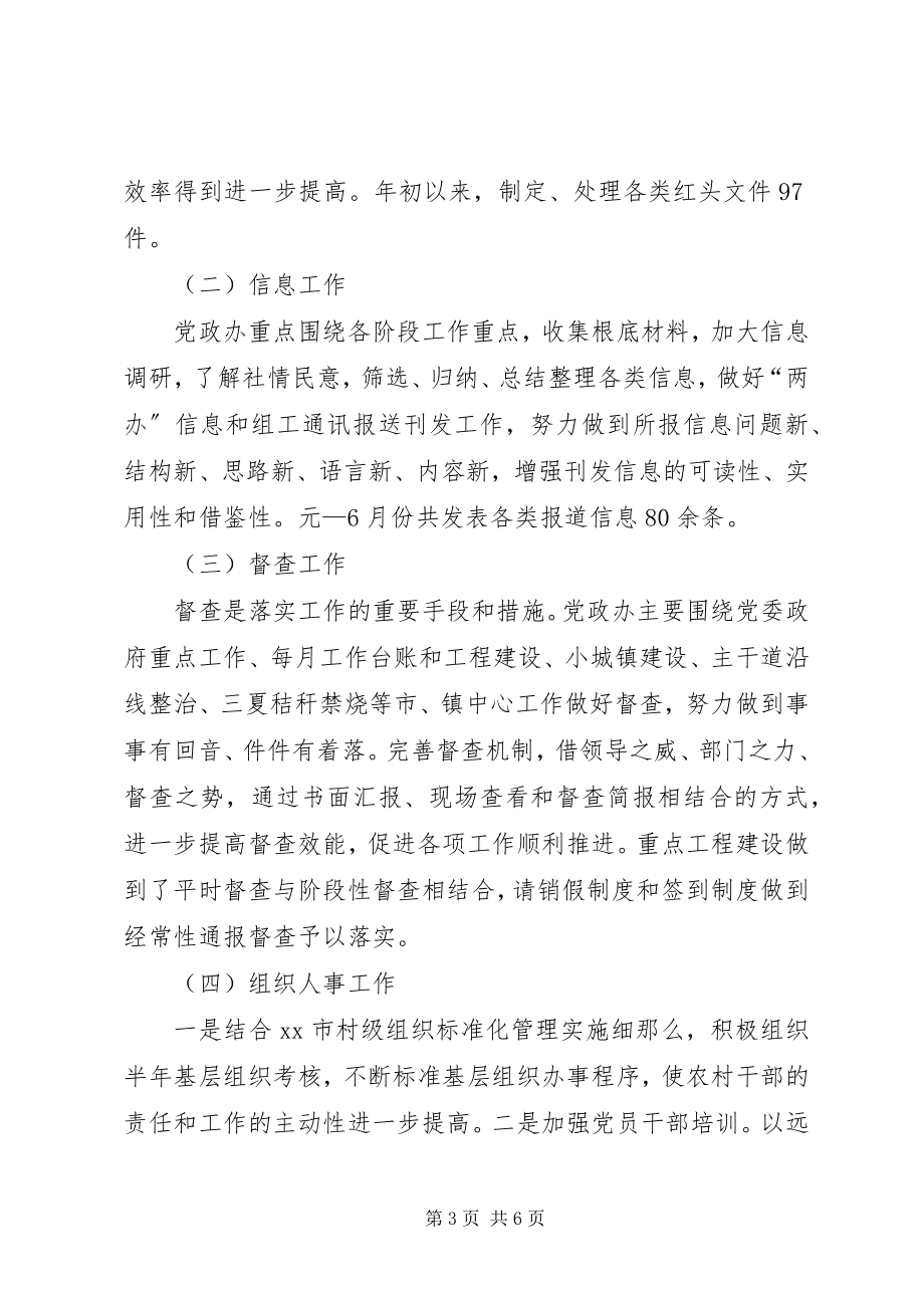 2023年市政府党政办工作总结.docx_第3页