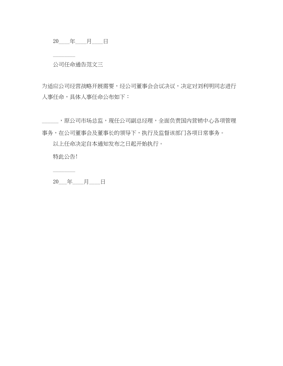 2023年公司任命通告.docx_第2页