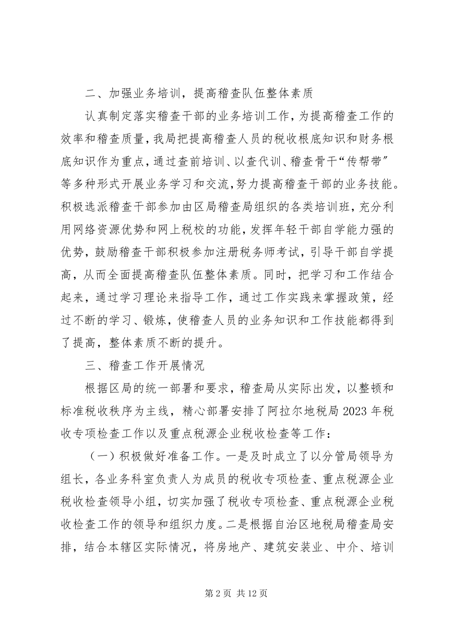 2023年上半年稽查局工作总结.docx_第2页