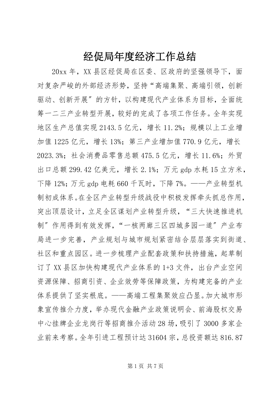 2023年经促局度经济工作总结.docx_第1页