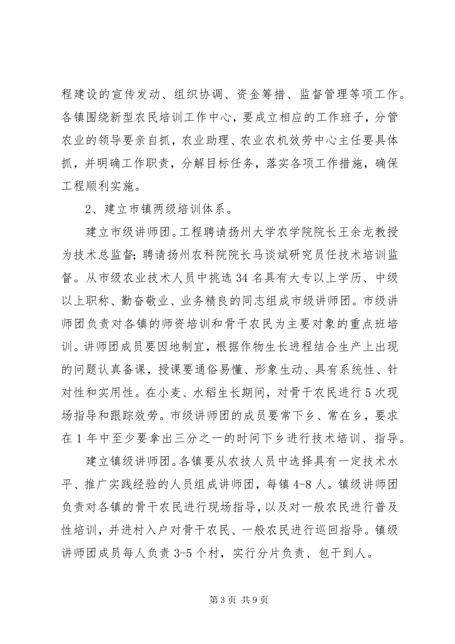 2023年在全市新型农民科技培训项目实施动员大会上的致辞.docx_第3页