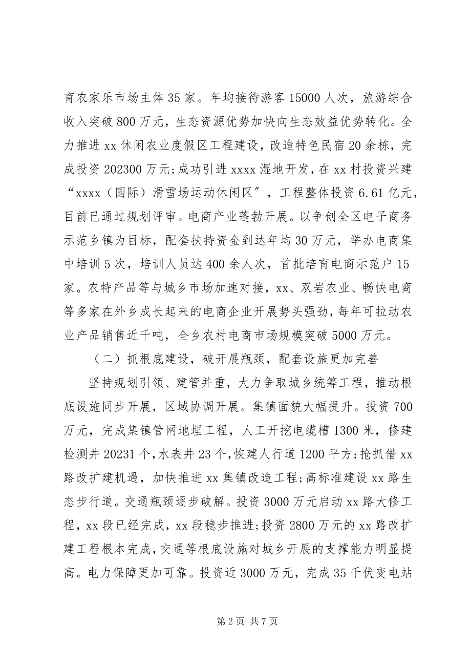 2023年乡城乡统筹工作总结.docx_第2页