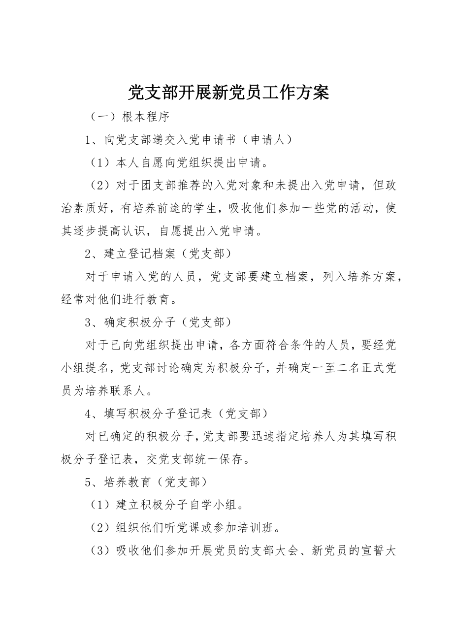 2023年党支部发展新党员工作计划.docx_第1页