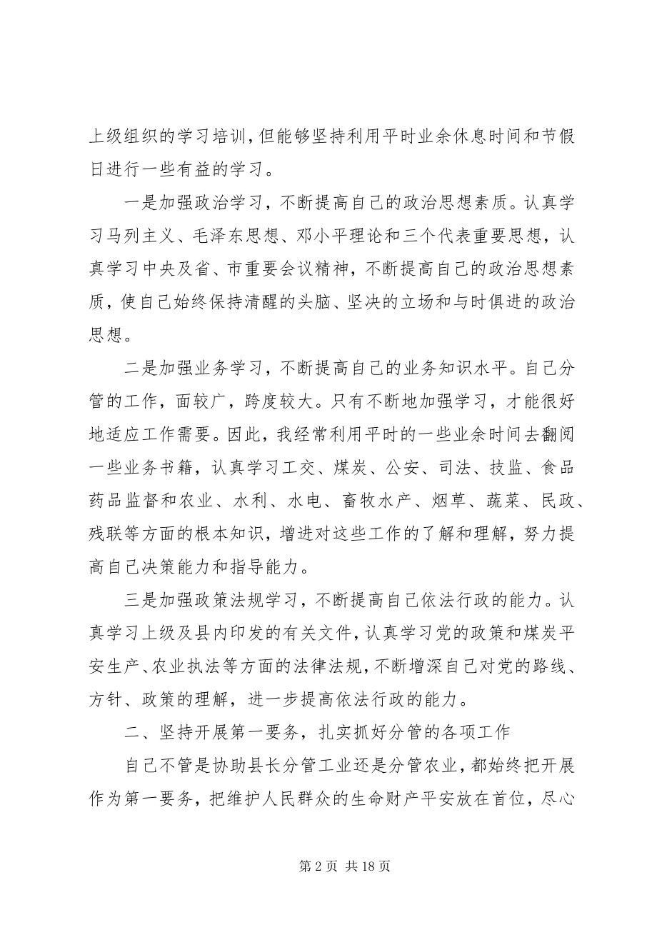 2023年副县长个人工作总结与计划.docx_第2页