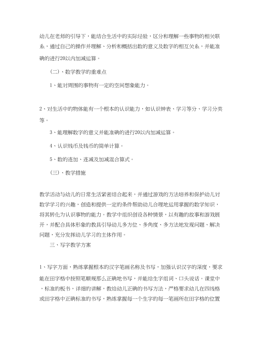 2023年幼儿园学前班老师的个人教学工作计划.docx_第3页