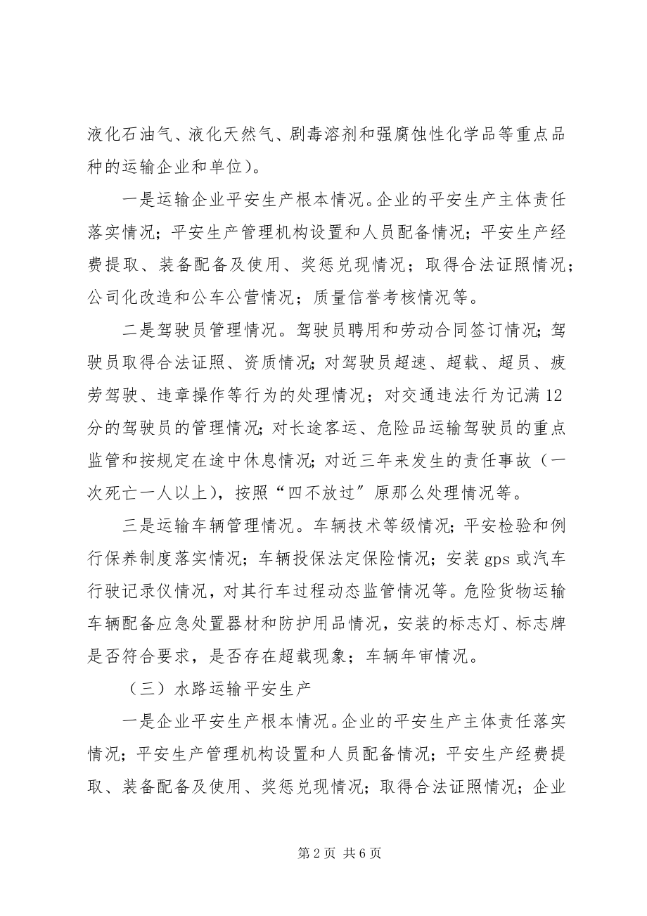 2023年交通系统安全生产隐患排查方案.docx_第2页