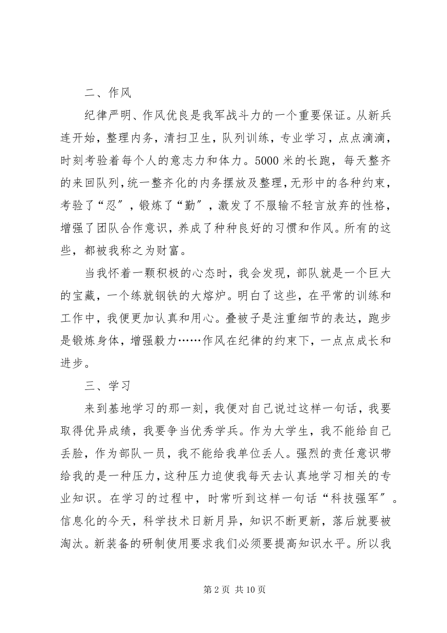 2023年入伍一年年终总结.docx_第2页