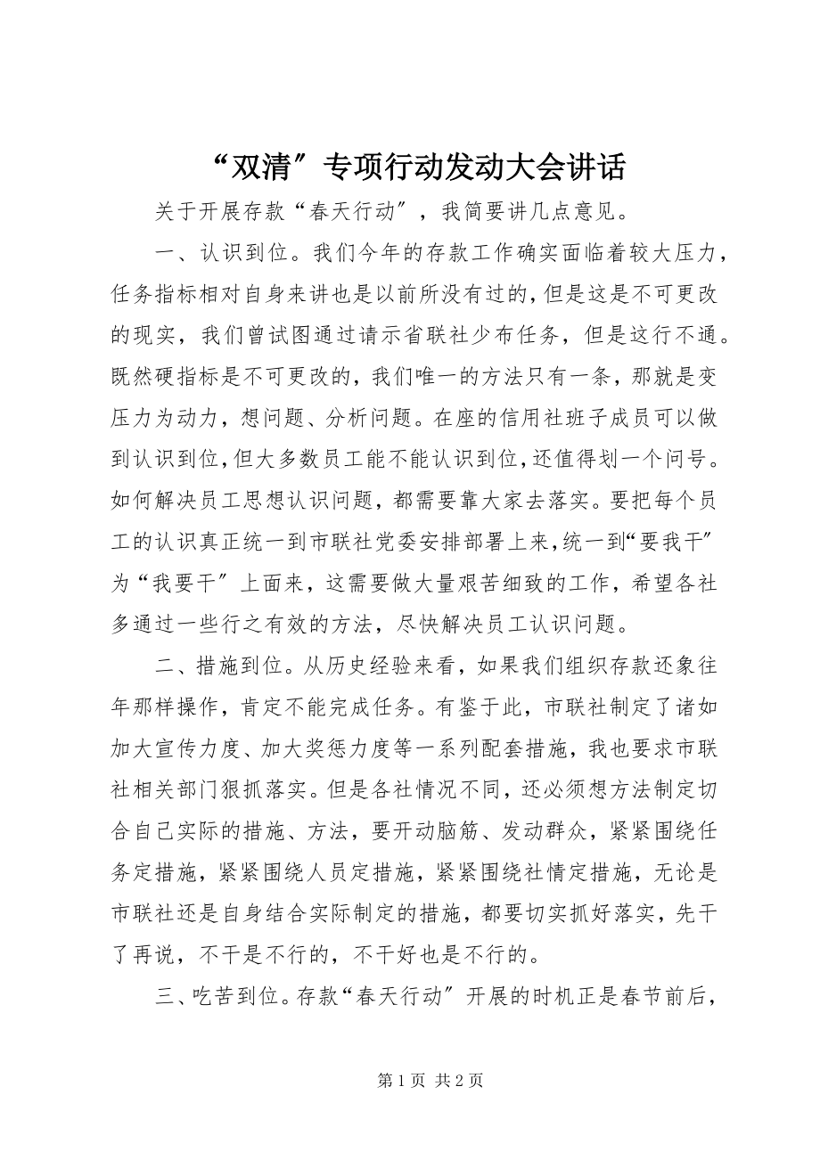 2023年双清专项行动动员大会致辞.docx_第1页