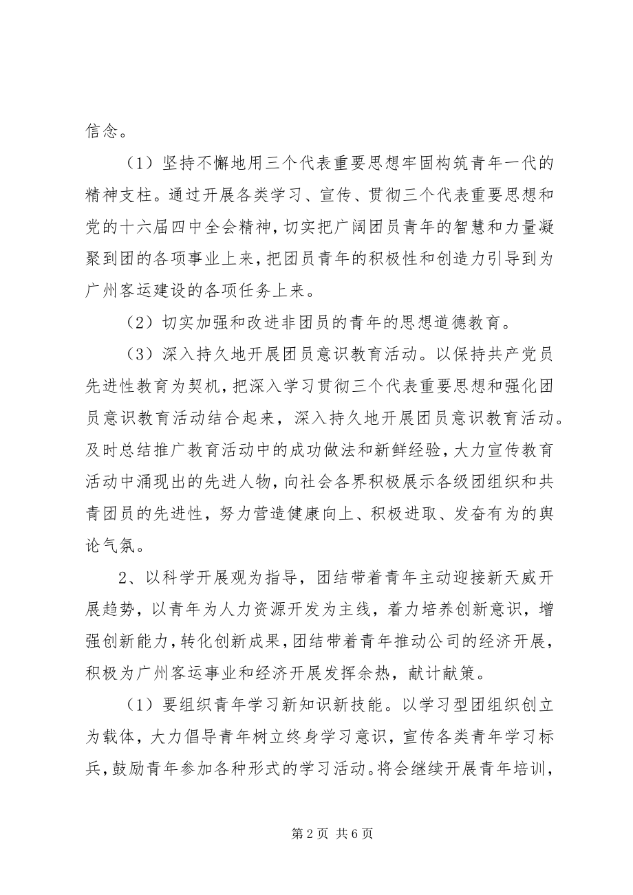 2023年企业团委工作计划表.docx_第2页