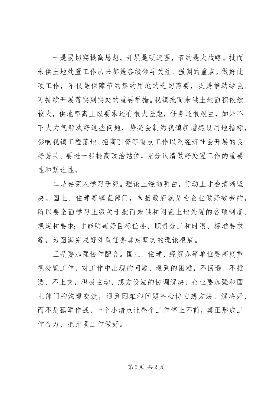 2023年闲置土地处置的会议议程及领导讲话.docx_第2页