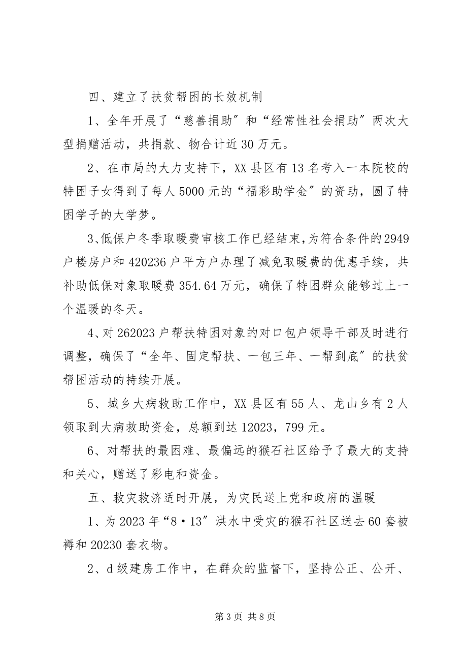 2023年区民政局前个10月工作总结.docx_第3页