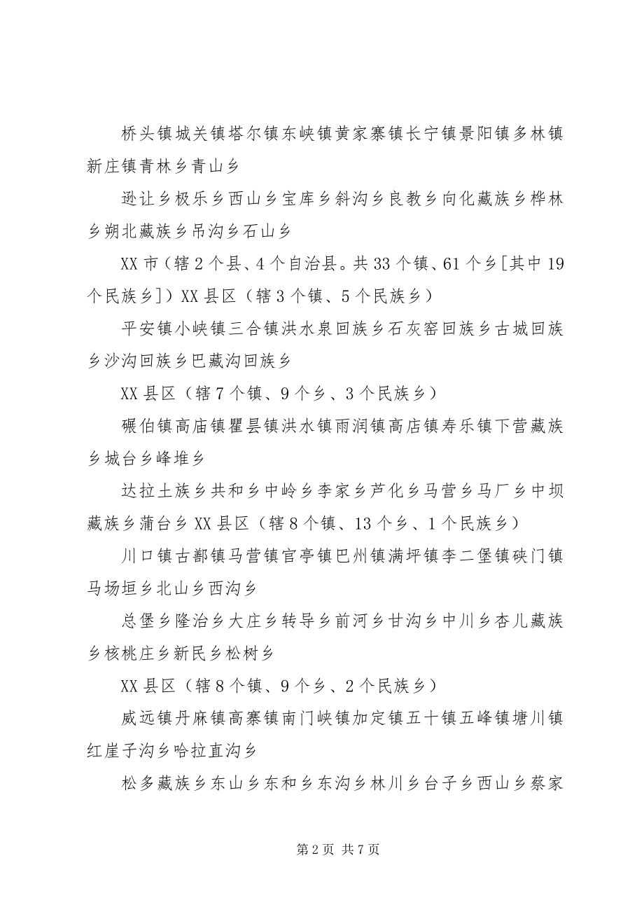 2023年XX省所辖市县乡镇.docx_第2页