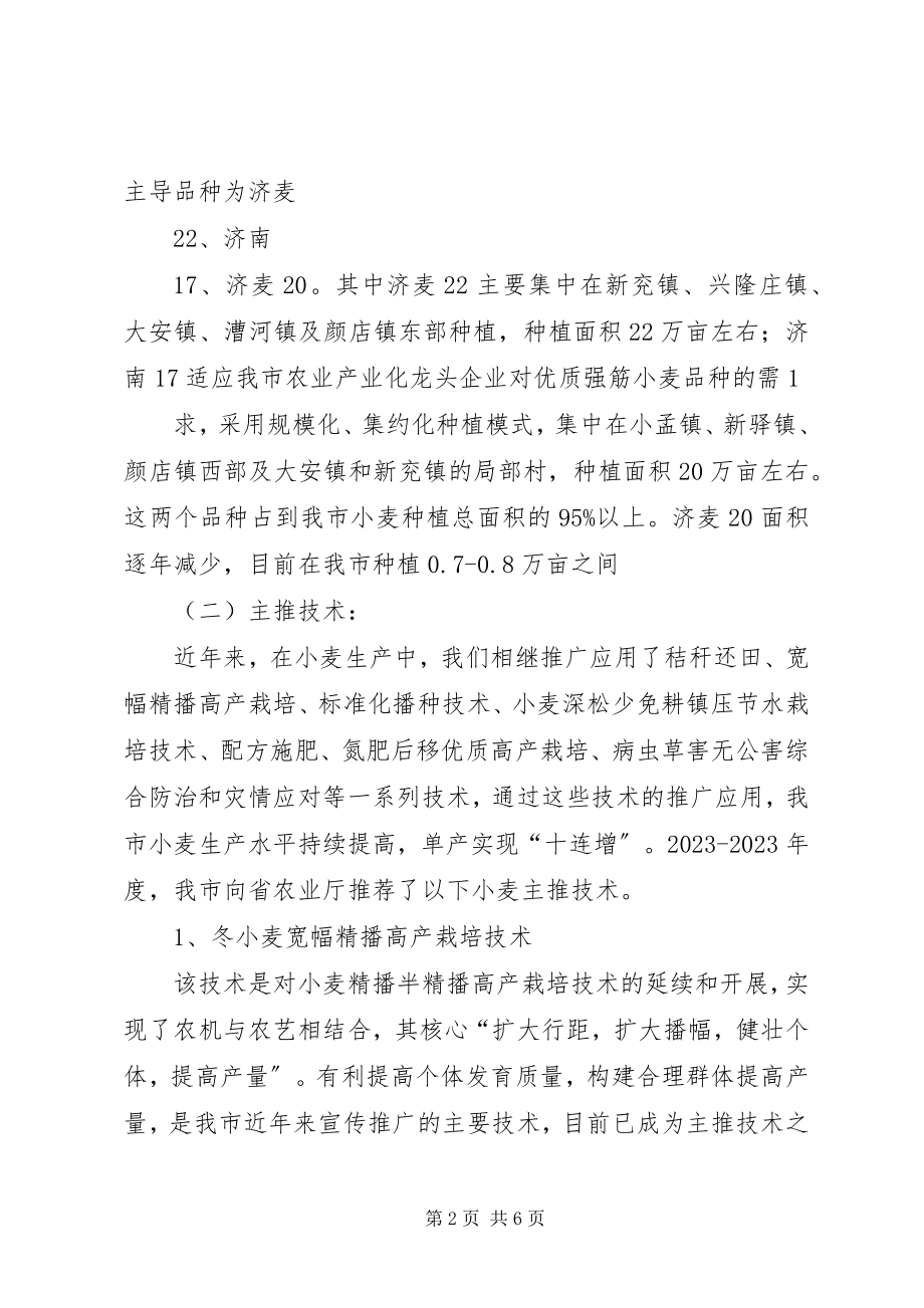 2023年XX省小麦生产技术指导意见.docx_第2页