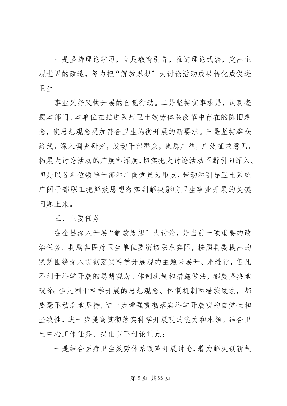 2023年县疾控中心解放思想大讨论实施方案.docx_第2页