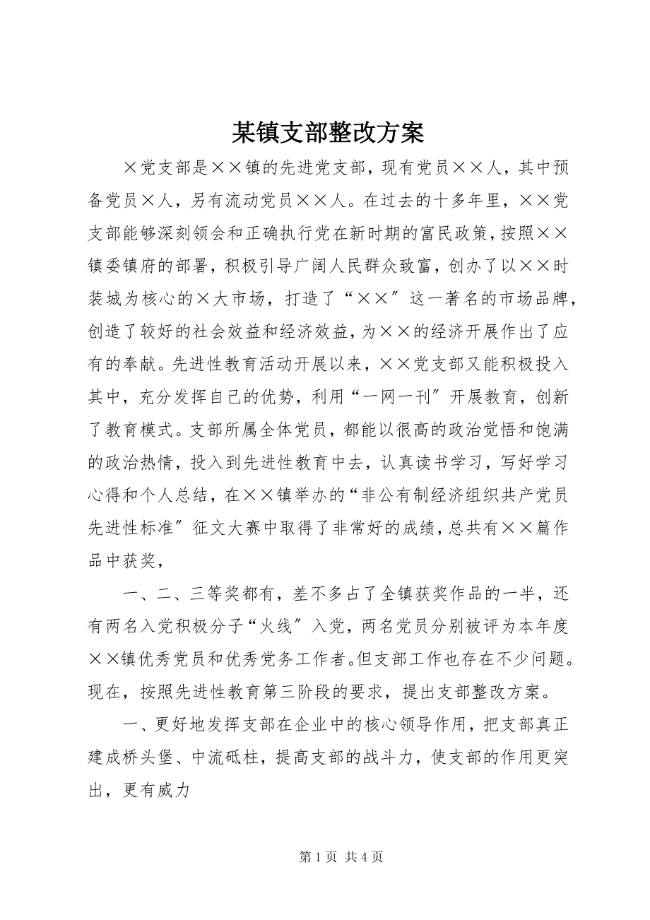 2023年xx镇支部整改方案.docx_第1页