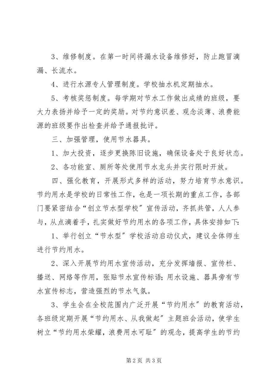 2023年XX节水型单位创建实施方案新编.docx_第2页