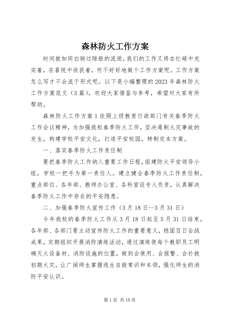 2023年森林防火工作计划.docx_第1页