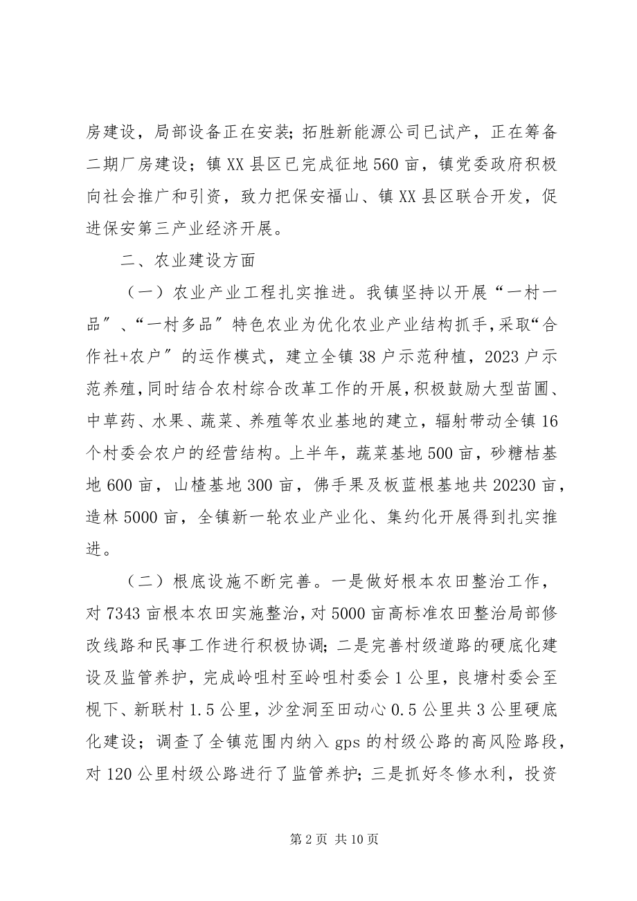 2023年乡镇半年工作总结和工作计划思路.docx_第2页