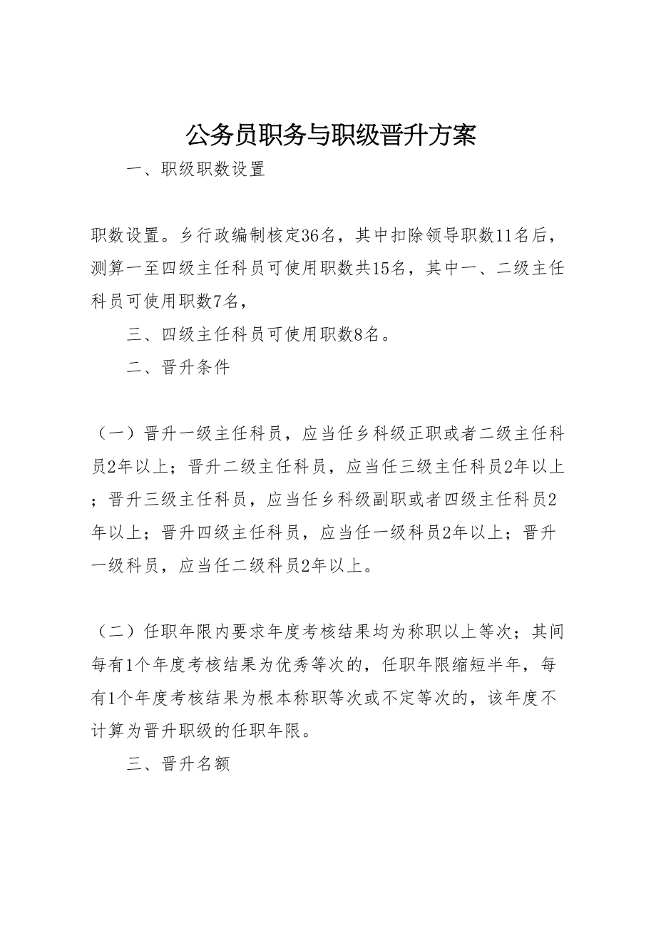 2023年公务员职务与职级晋升方案.doc_第1页