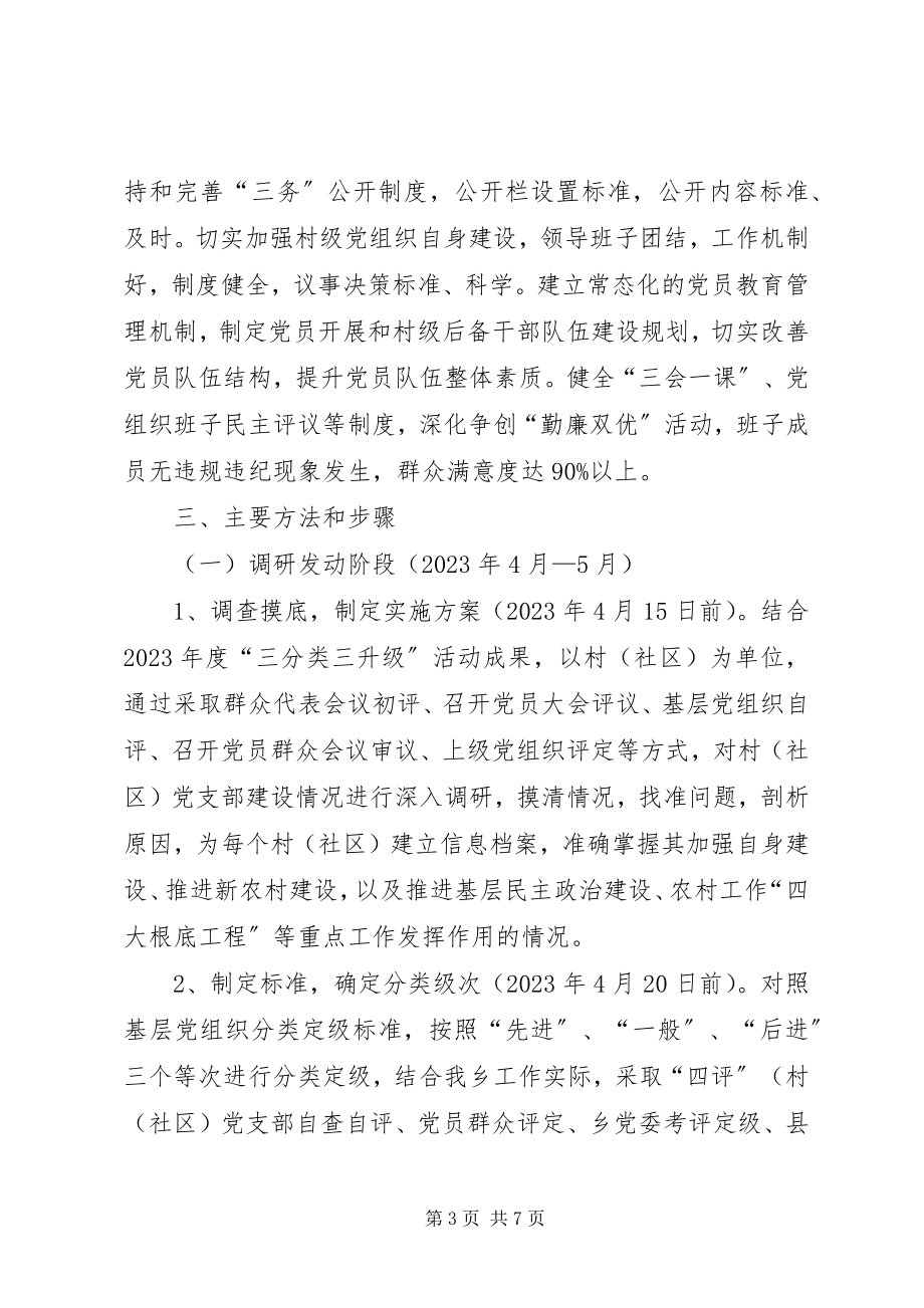 2023年基层党组织三分类三升级实施方案.docx_第3页