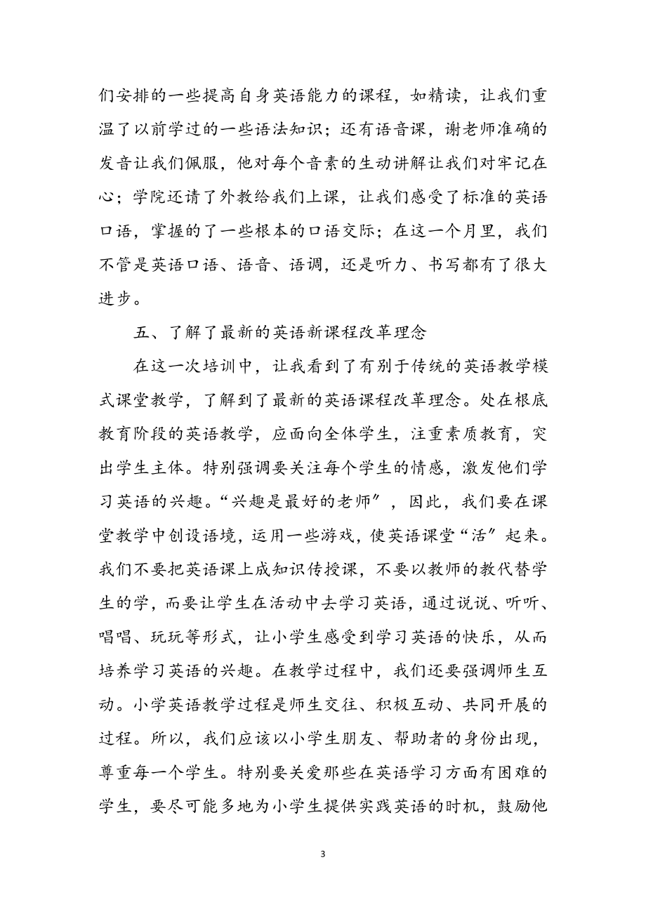 2023年英语教师培训学习心得体会参考范文.doc_第3页