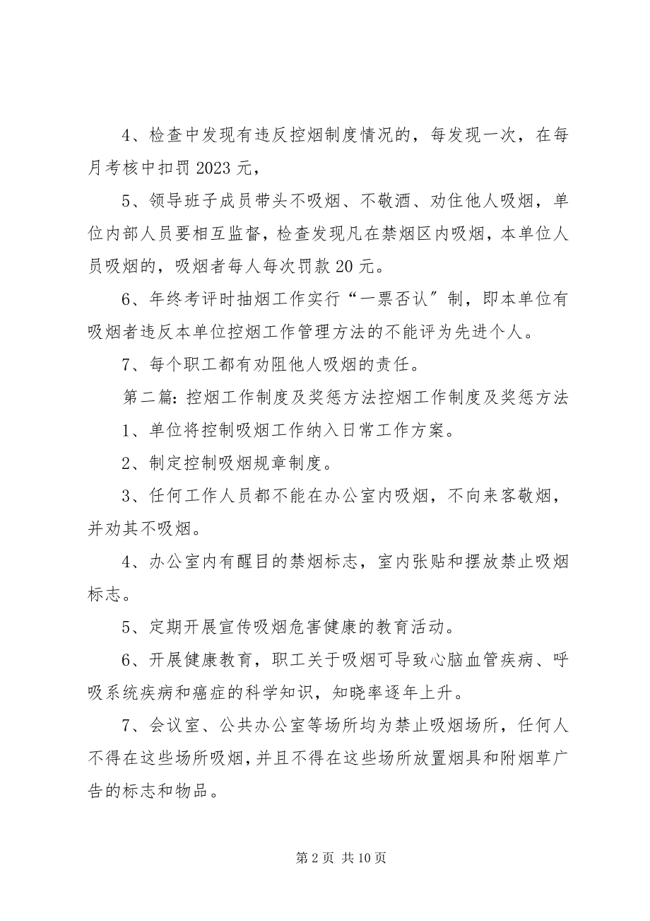 2023年控烟工作制度及奖惩办法.docx_第2页