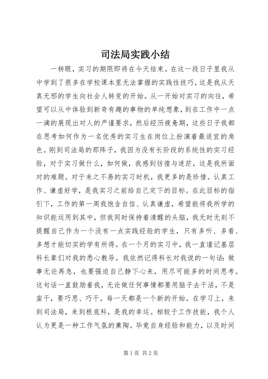 2023年司法局实践小结.docx_第1页