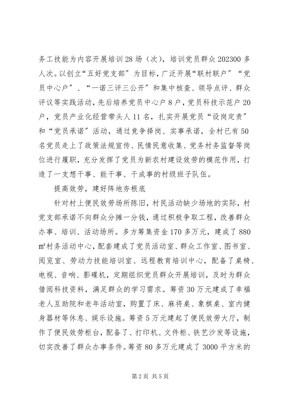 2023年某村先进基层党组织典型材料.docx_第2页