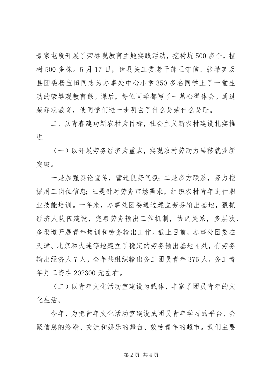 2023年办事处团委工作总结3新编.docx_第2页