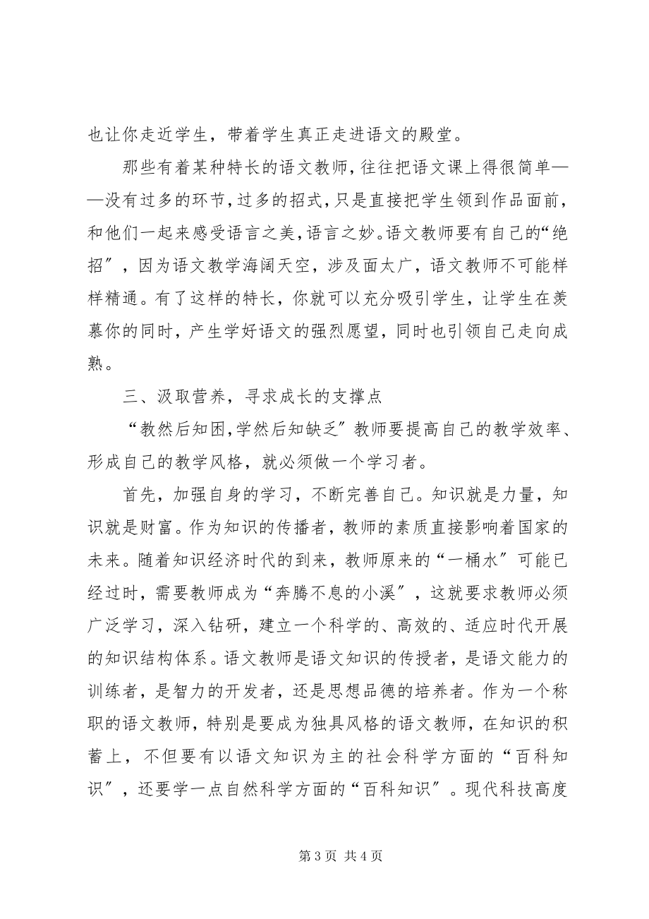 2023年《教师教学风格的形成策略》读后感新编.docx_第3页